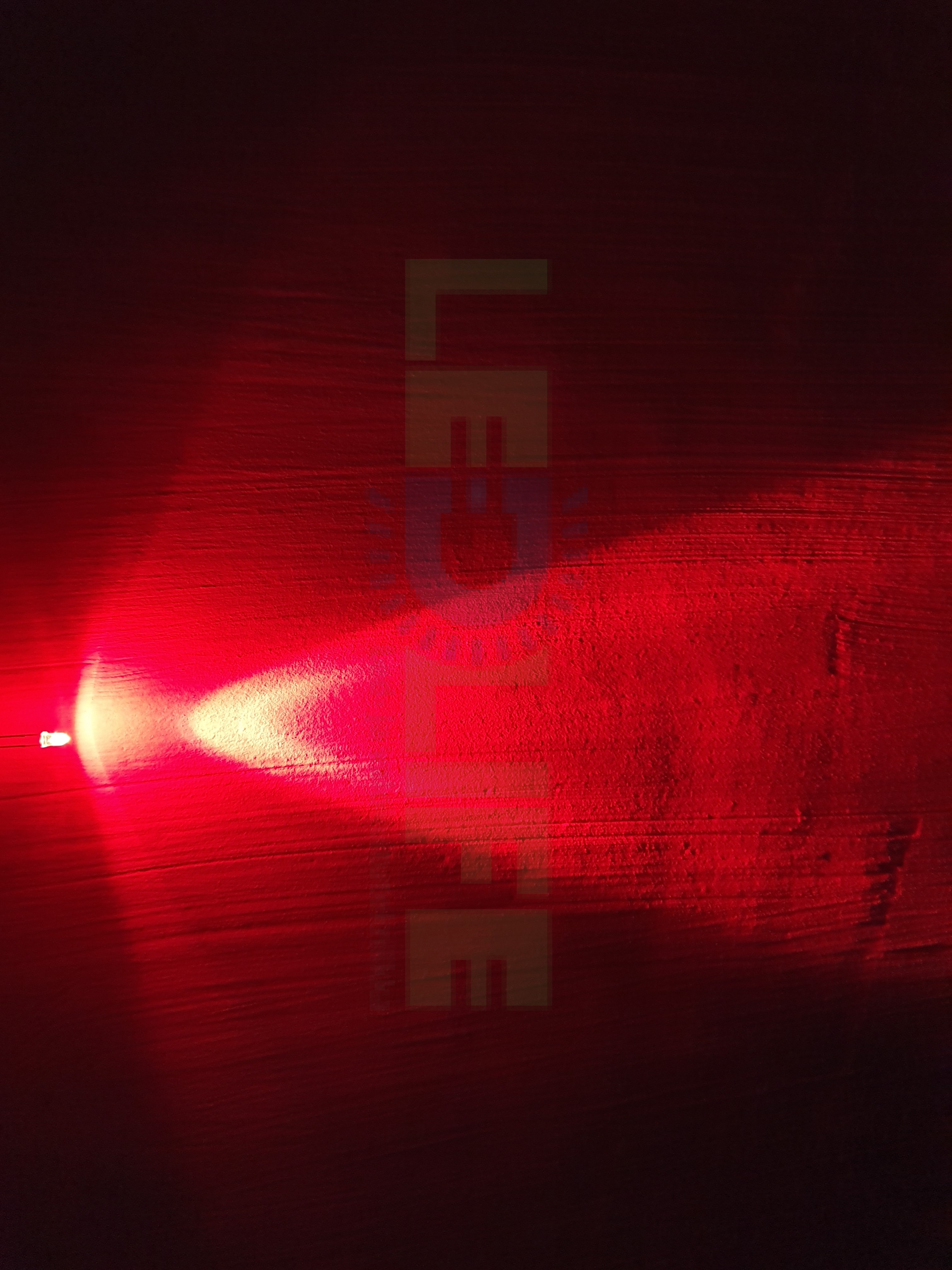 LED 3mm Punainen 3 000 mcd / 30°