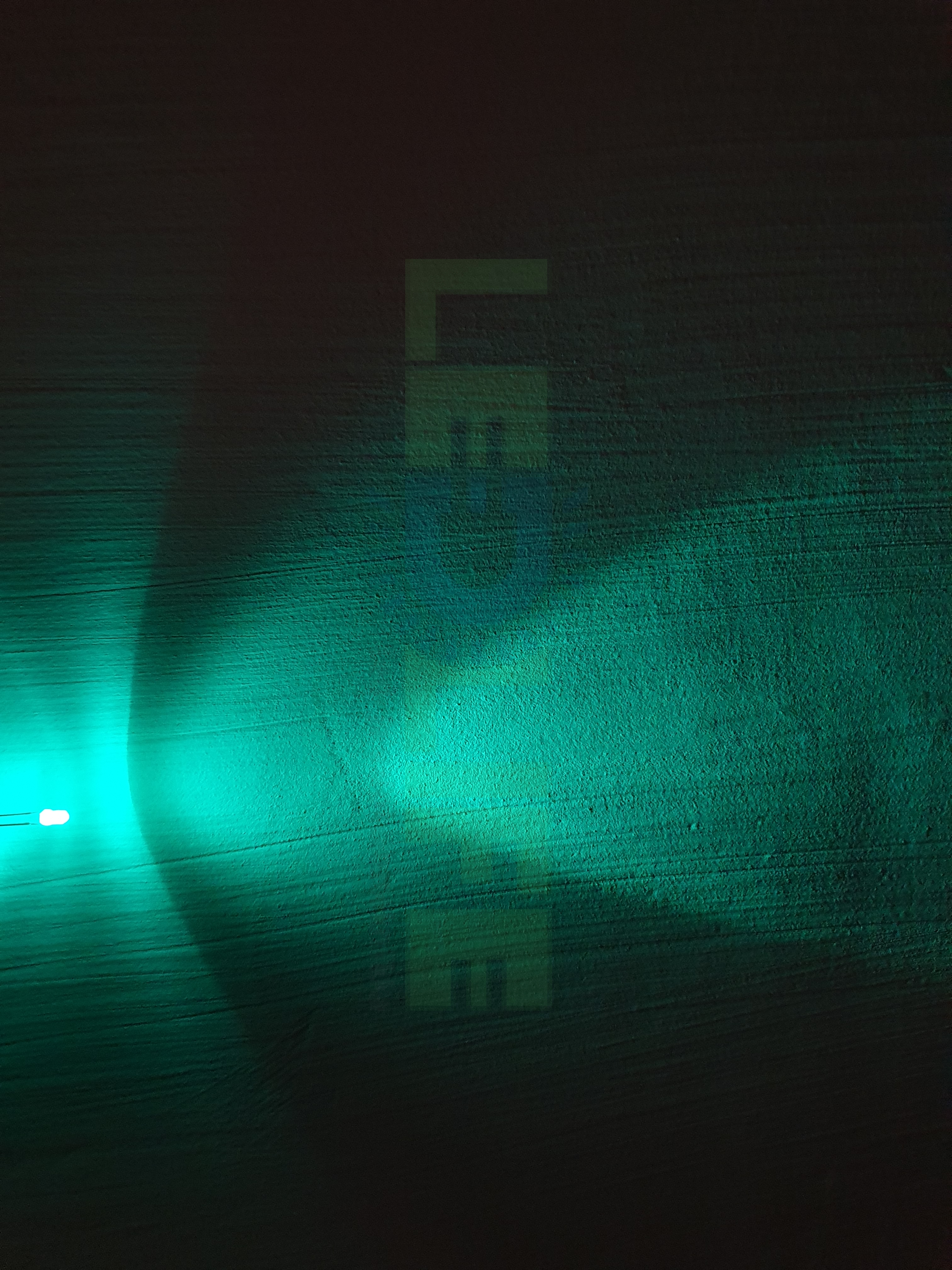LED 3mm Turkoosinvihreä 8 000 mcd / 30° lasikirkas kuori