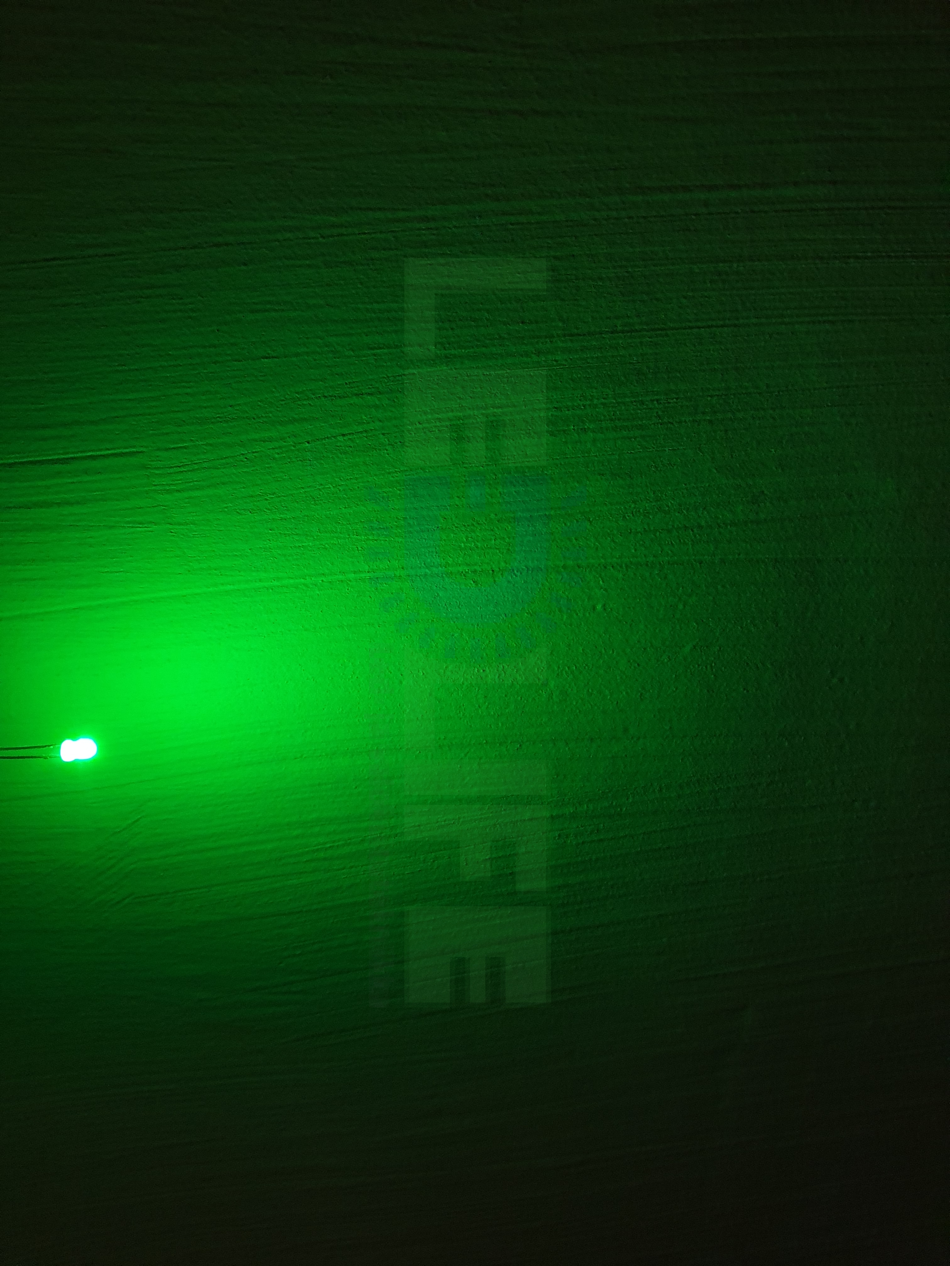 LED 3mm Vihreä 1000 mcd / 120° Diffusoitu
