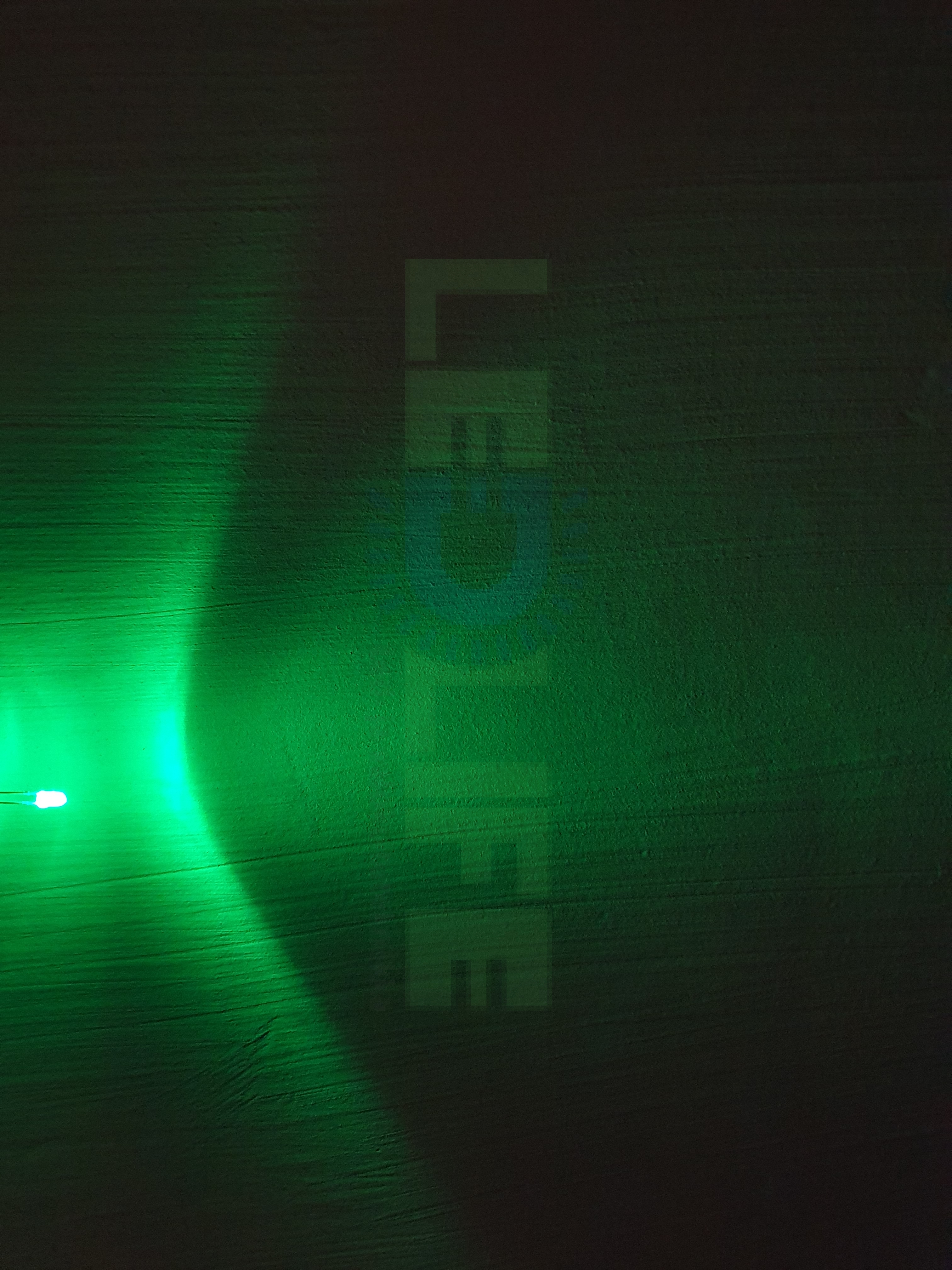 LED 3mm Vihreä 12 000 mcd / 30° lasikirkas kuori