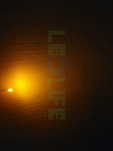 LED 3mm Keltainen 250 mcd / 120° Diffusoitu