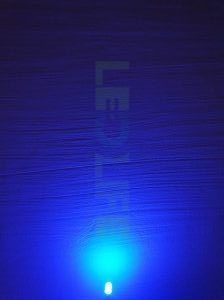 LED 5mm diffusoitu Sininen 400 mcd / 120°
