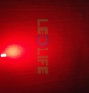 LED 5mm diffusoitu Punainen 600 mcd