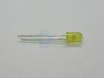 LED 5mm diffusoitu Keltainen 600 mcd / 70°
