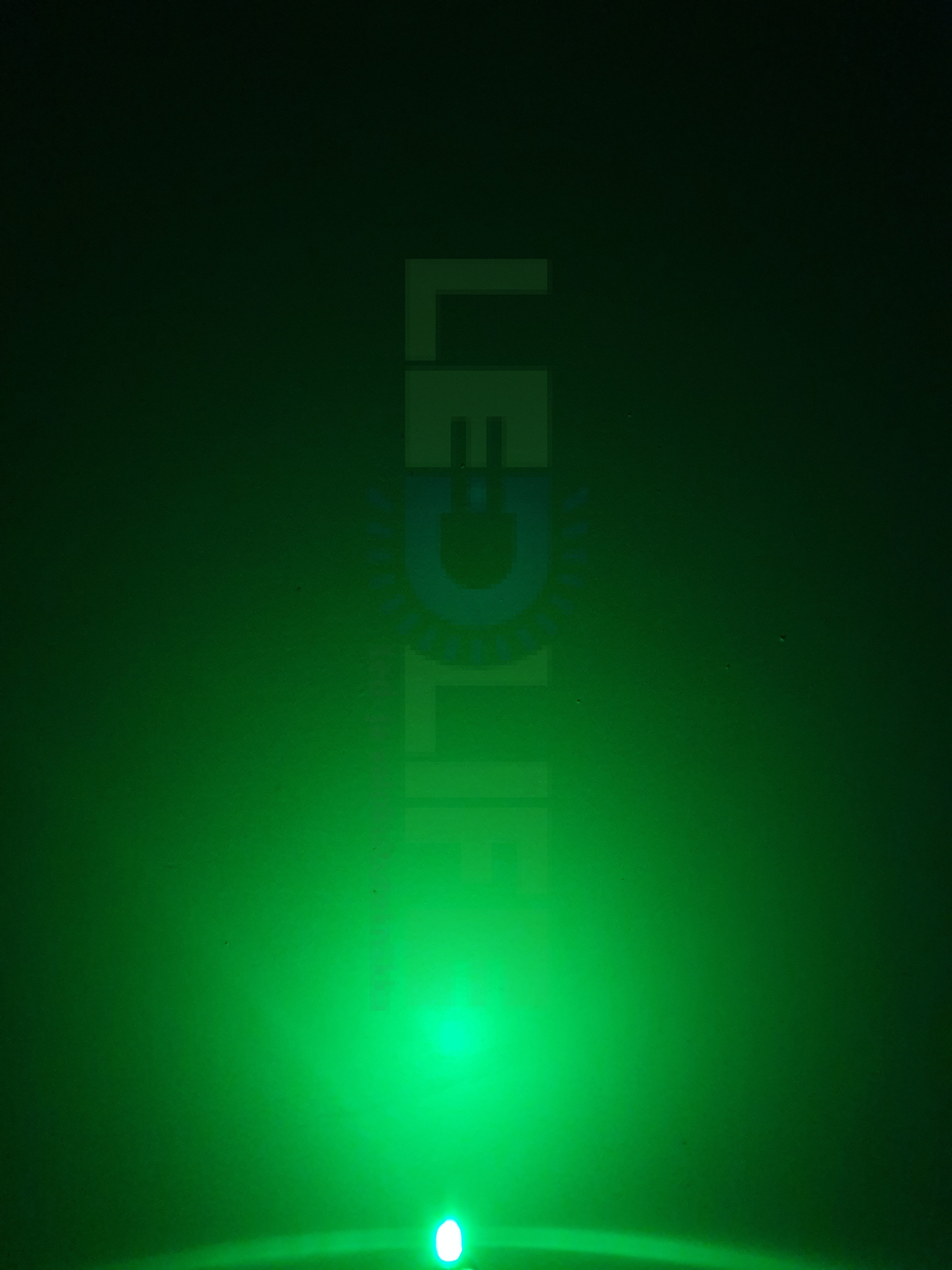 LED 5mm diffusoitu vihreä 2 000 mcd / 120°