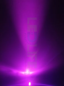 LED 5mm Pinkki 1500mcd/20° lasikirkas kuori