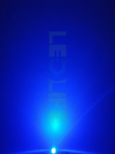 LED 5mm diffusoitu Sininen 600 mcd / 70°